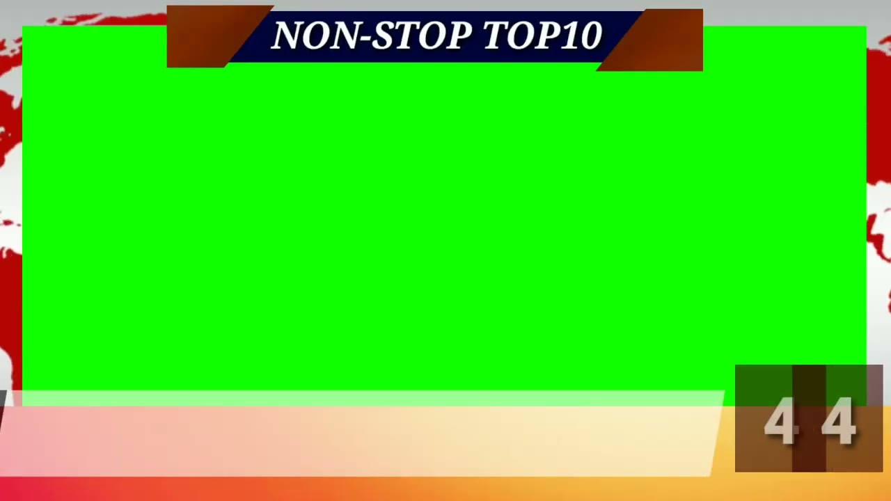 Copyright | NON STOP | News Green Screen Background | Animation Non Stop Top10 Green Background
