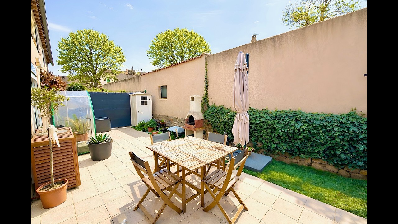 Beau T3 avec jardin et terrasse + parking sur POURRIERES