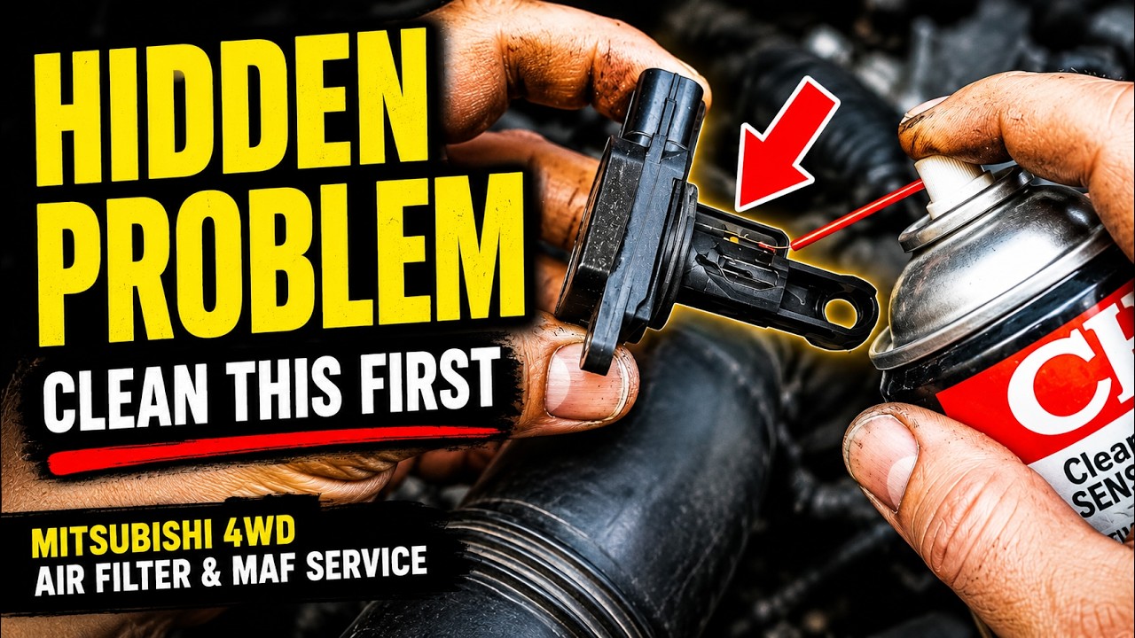 How to Service Air Filter & MAF Sensor on Mitsubishi 4WD | Step-by-Step Guide
