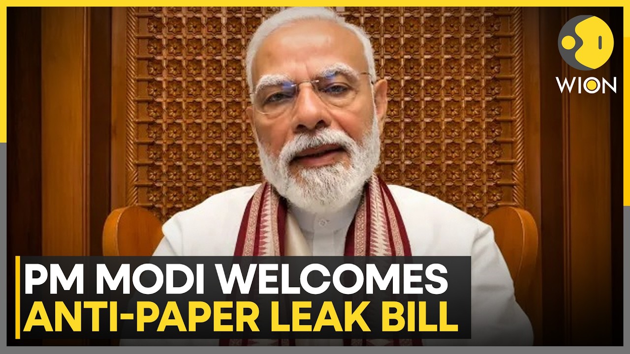 PM Modi Hails Anti-Paper Leak Bill: 'Will Ensure Fair Exams' In New Video | WION