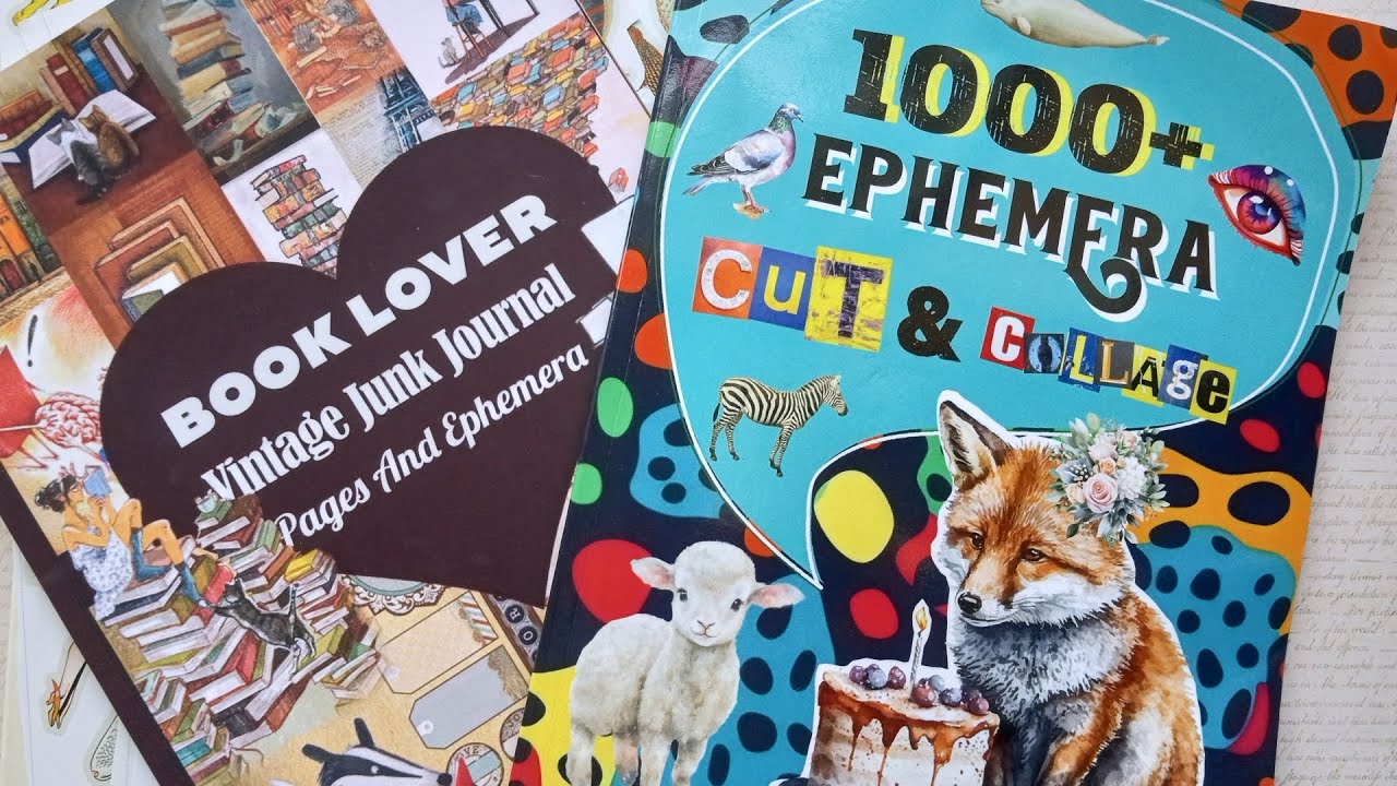 Cut Out and Collage Books - Ephemera for ATCs + Junk Journals