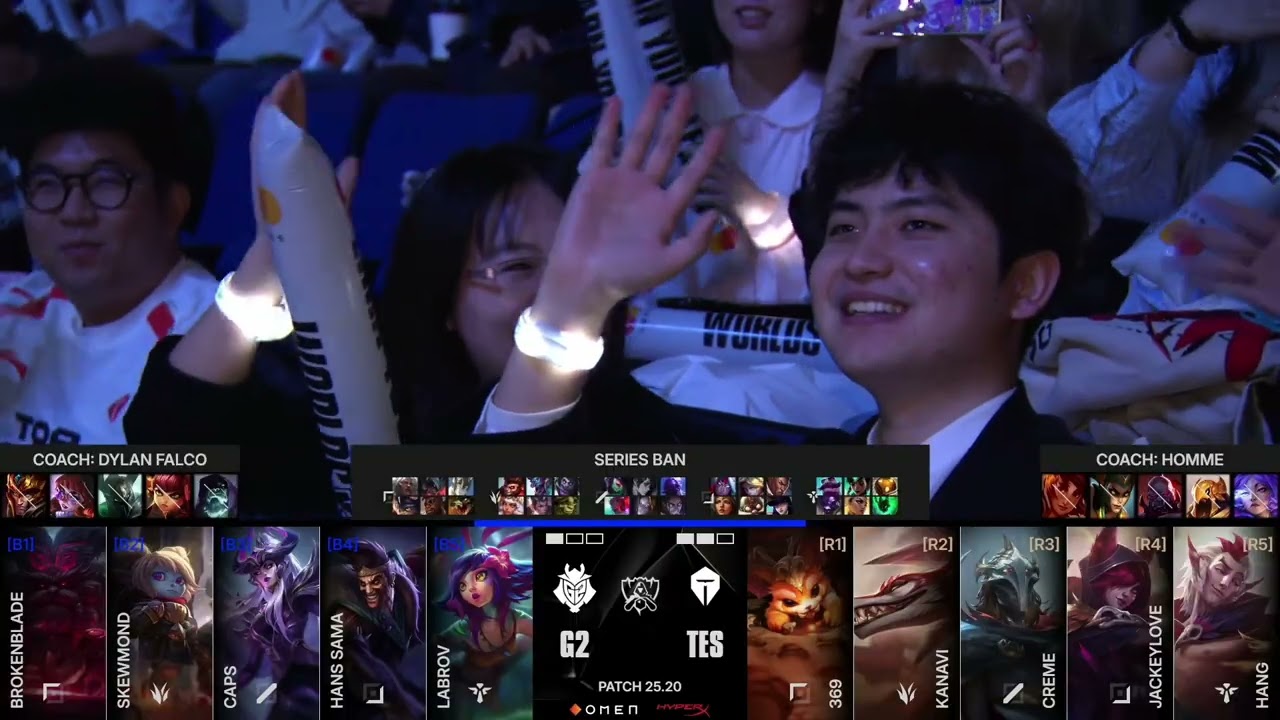 Worlds 2025 | Knockout Stage - Day 3 | G2 vs TES (Game 4)