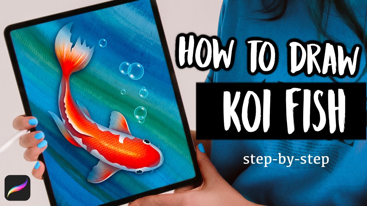 Drawing a Koi Fish - Easy Procreate Tutorial