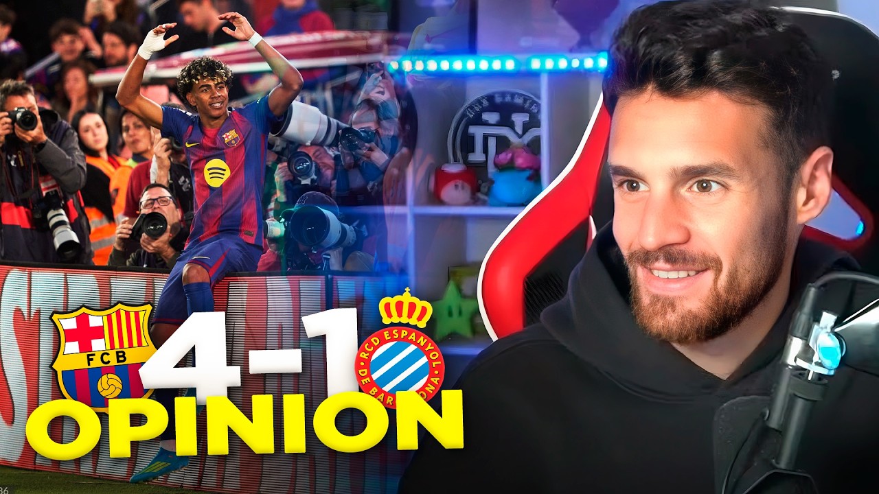 EL FC BARCELONA GANA 4-1 CONTRA EL RCD ESPANYOL