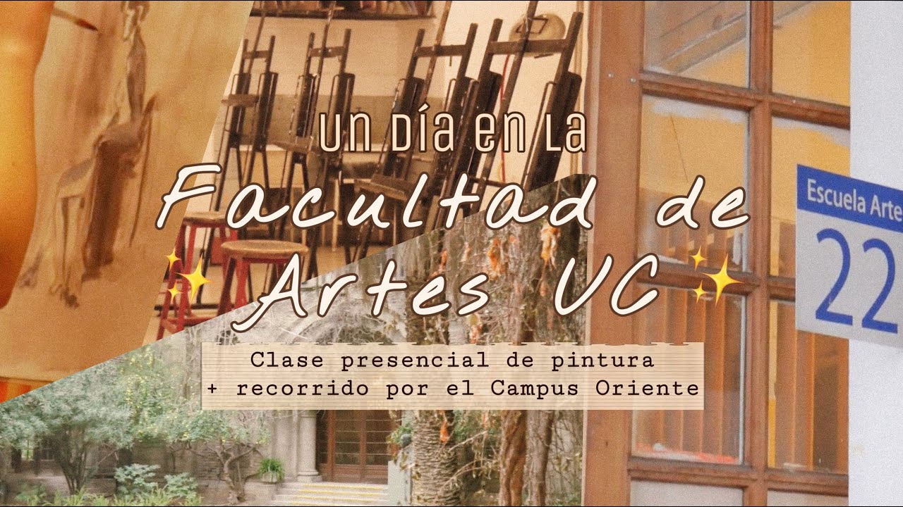 Un día en la Facultad de Artes UC 🎨 clase con modelo en vivo + recorrido por Campus Oriente 🌸