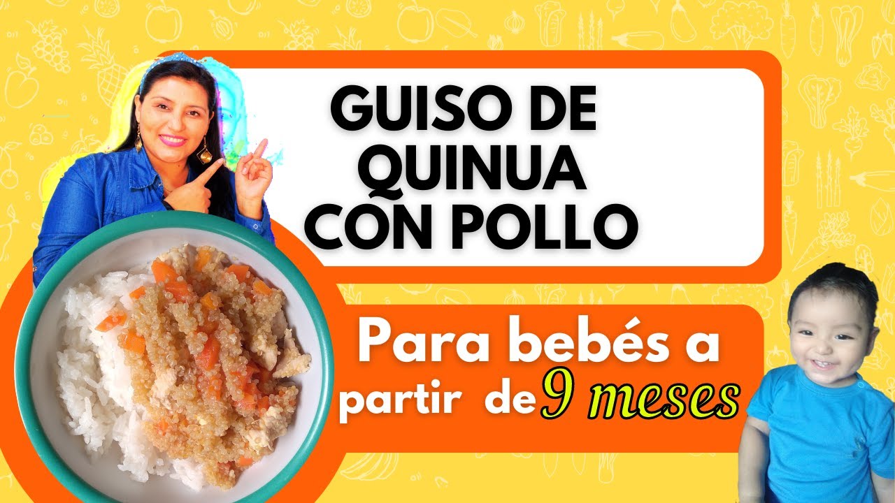 GUISO DE QUINUA CON POLLO👶🍗 ALMUERZO SALUDABLE PARA BEBES  | NUTRITIVO Y FACIL DE PREPARAR
