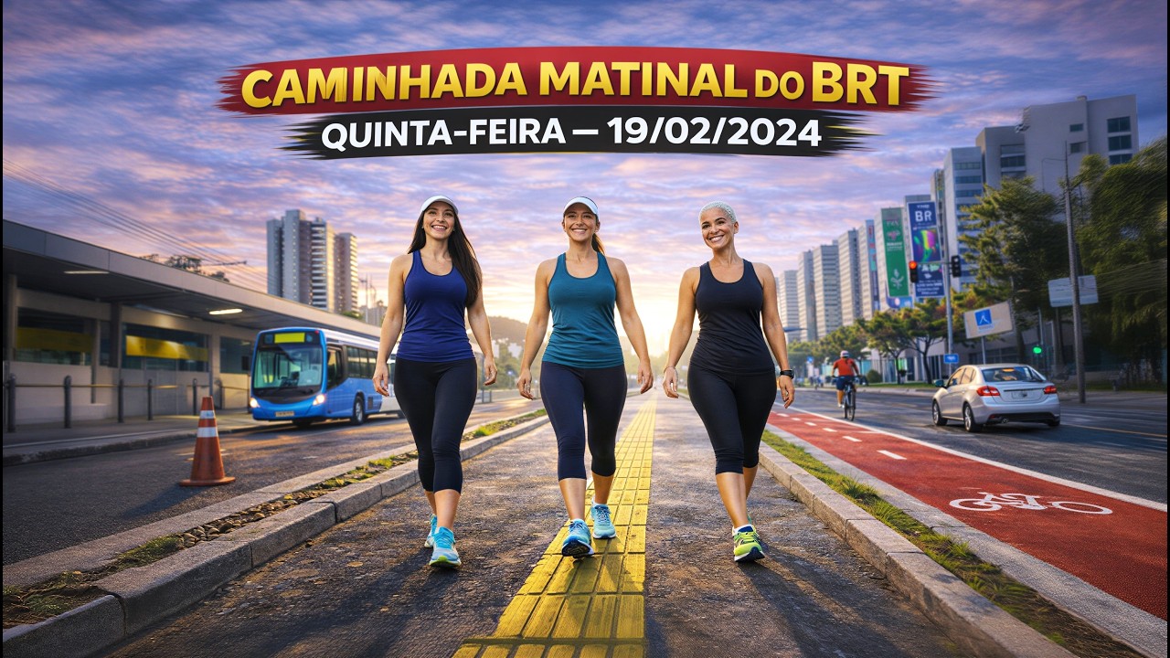 CUIABÁ-MT CAMINHADA MATINAL DO BRT, QUINTA-FEIRA – 19/02/2024