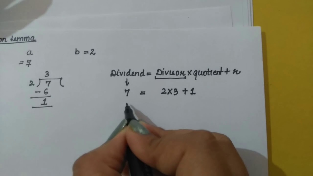 Euclid Division Lemma and Algorithm