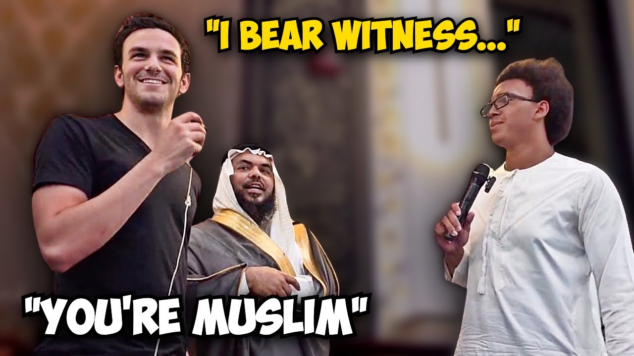 SonnyFaz helps someone take their Shahada at an Islamic conference!