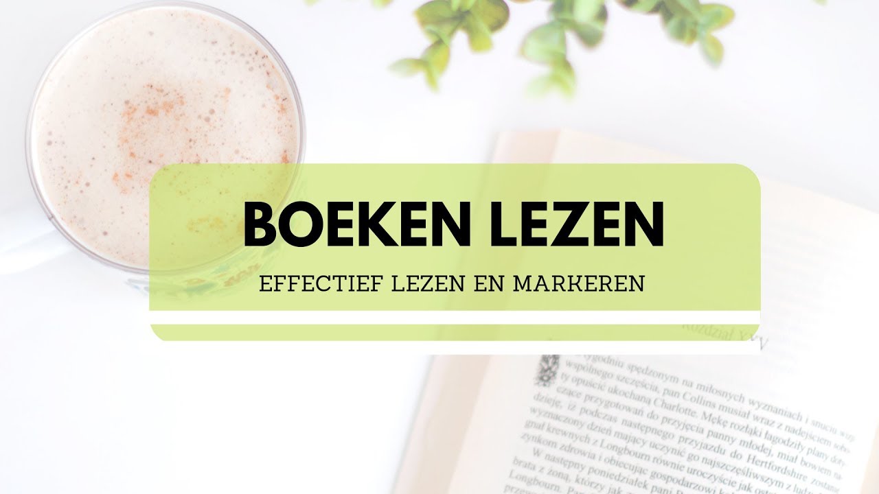 Effectief BOEKEN LEZEN en markeren | STUDIE TIPS