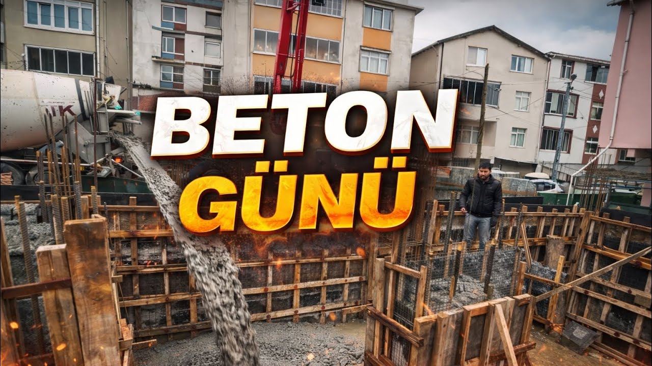 BUGÜN GÜNLERDEN BETON!-İNŞAAT VLOG