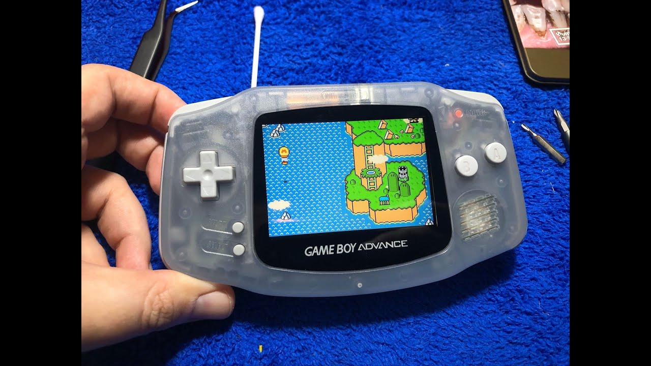 GBA AGB-001 IPS screen install