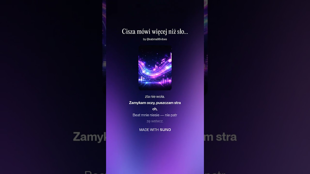 Cisza mówi więcej niż słowa.. #nowamuzyka #polskamuzyka #emocje #song #miusic #dlaciebie #muzyka 