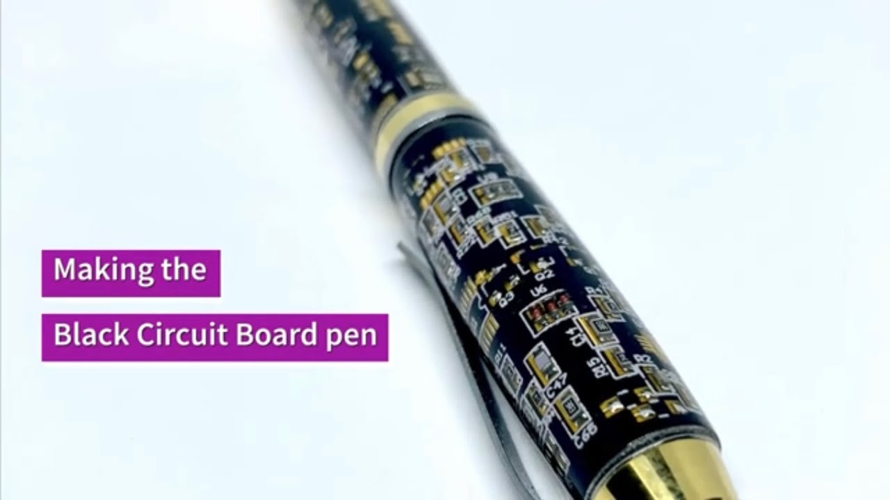 Pen Turning -  Black Circuit Board pen