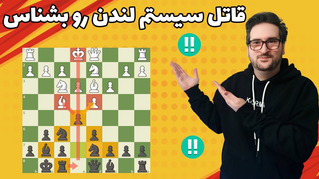 آموزش نابودی گشایش لندن در ۱۶ دقیقه به ساده‌ترین شکل ممکن! | اصول شروع بازی شطرنج