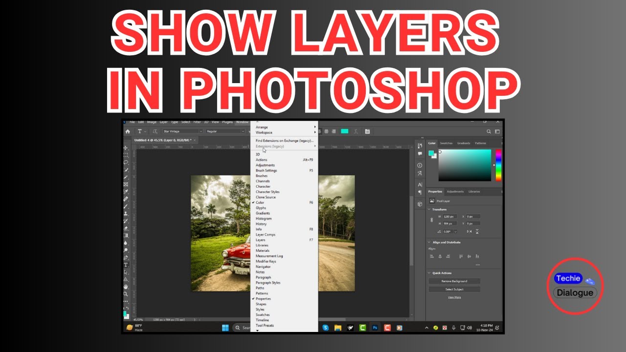 How to Show Layers in Photoshop
