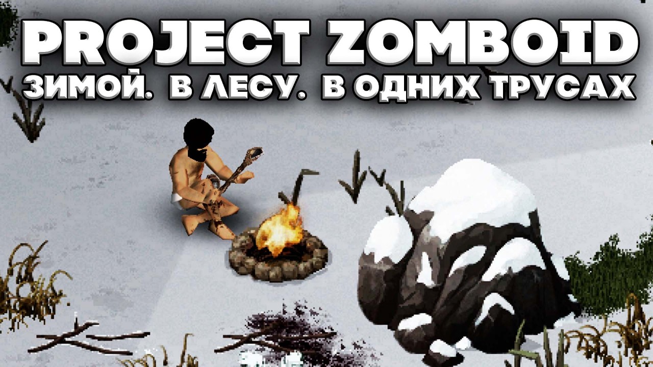 Зимой. В лесу. В одних трусах. Project Zomboid