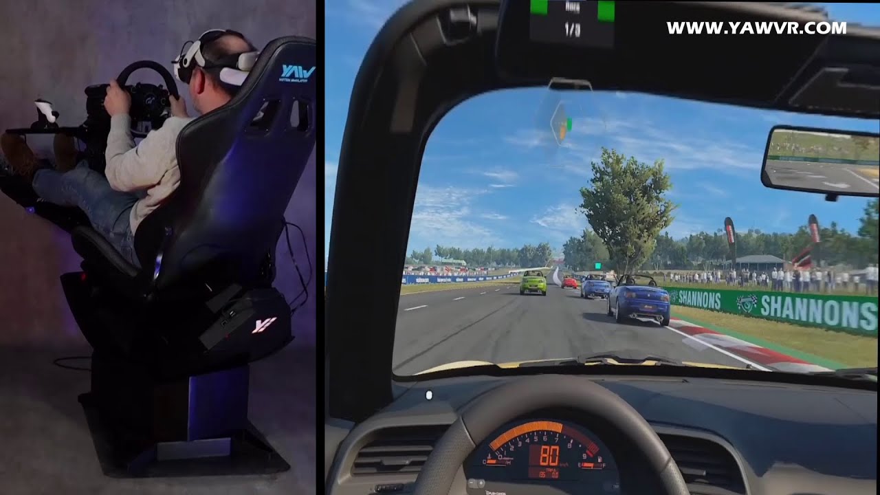 YAW3 Motion Simulator - Assetto Corsa EVO racing gameplay