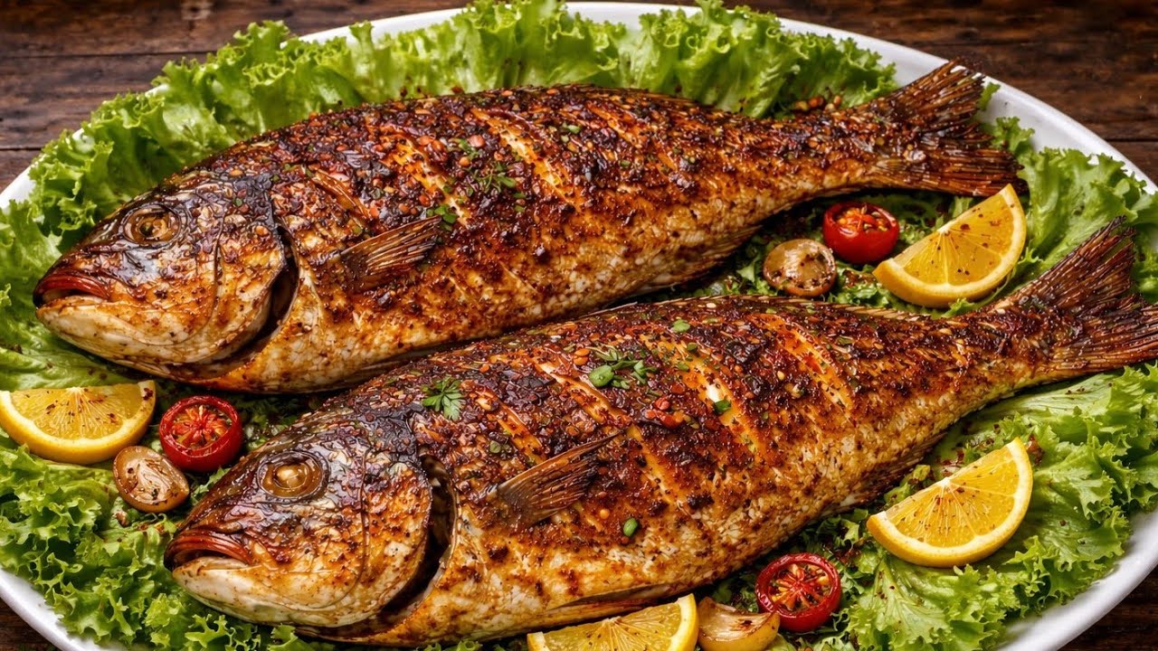 السمك فالفران بطريقة سهلة و شرمولة من ألذ ما يكون بطريقة بريستيج 🐟🐟 