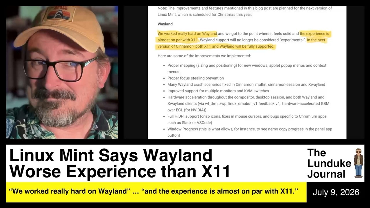 Linux Mint заявляет, что Wayland хуже X11