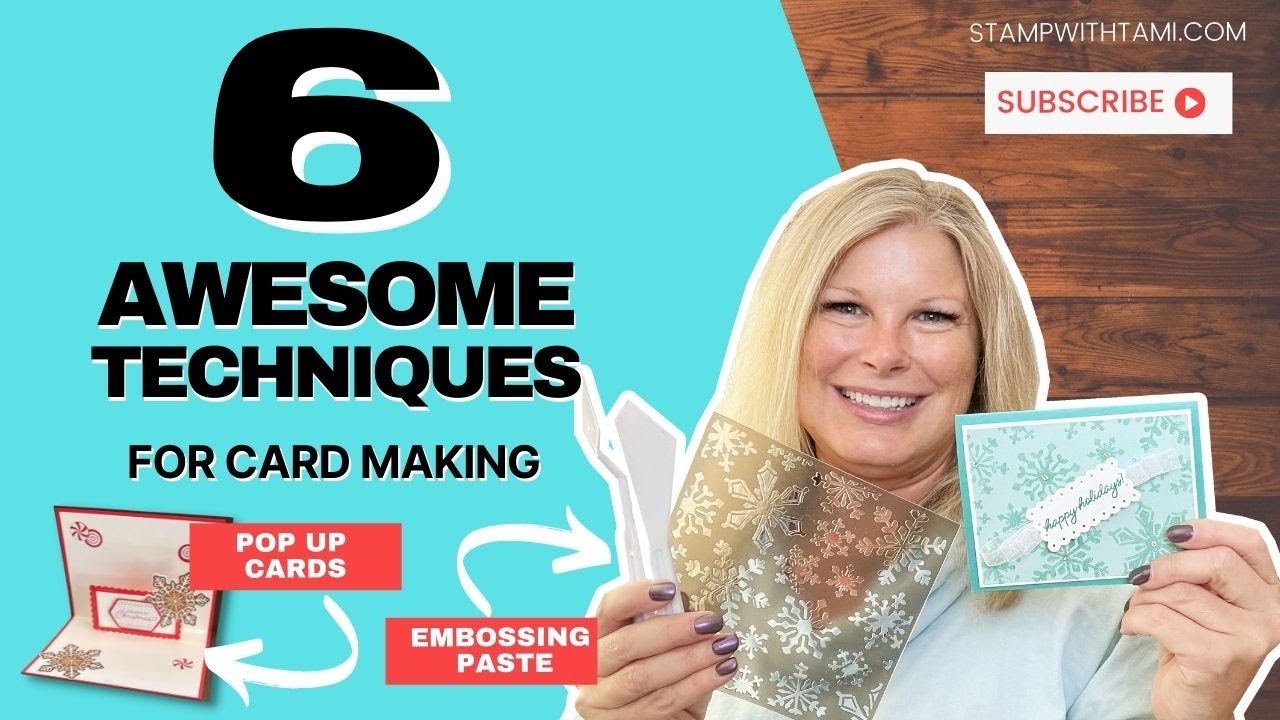 🔴  Stampin' Up Gingerbread & Peppermint Suite | 6 Awesome Techniques
