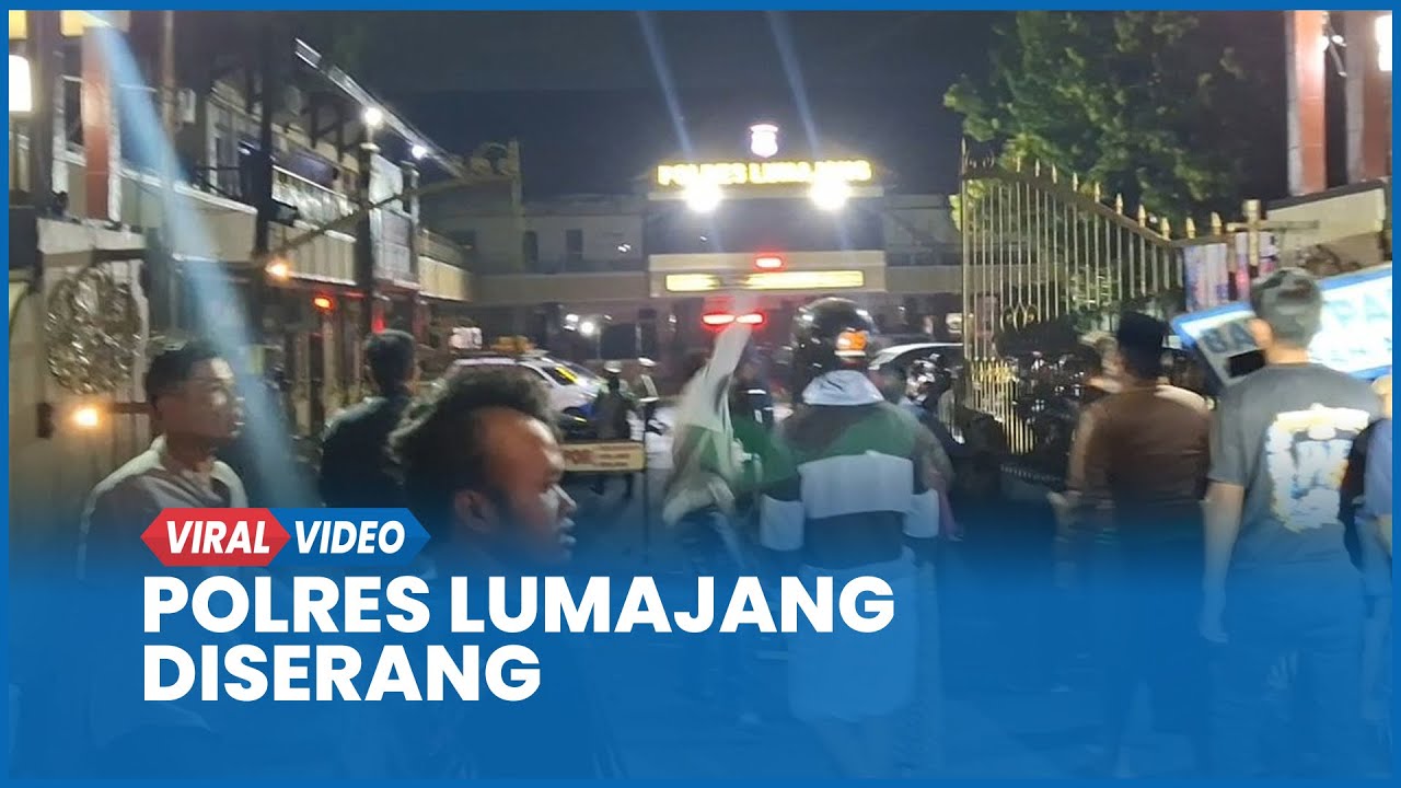 Polres Lumajang Diserang Puluhan Orang Gerbang Dijebol, Ada Apa?