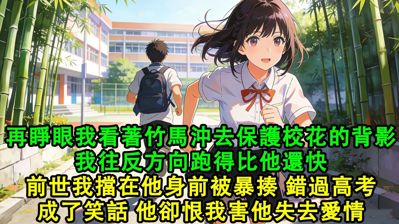 【完結爽文】再睜眼我看著竹馬沖去保護校花的背影，我往反方向跑得比他還快，前世我救他錯過高考成了笑話，他卻恨我害他失去愛情，這一世我成全你們#故事 #重生 #爽文 #重生故事 #情感 #小說 #完結