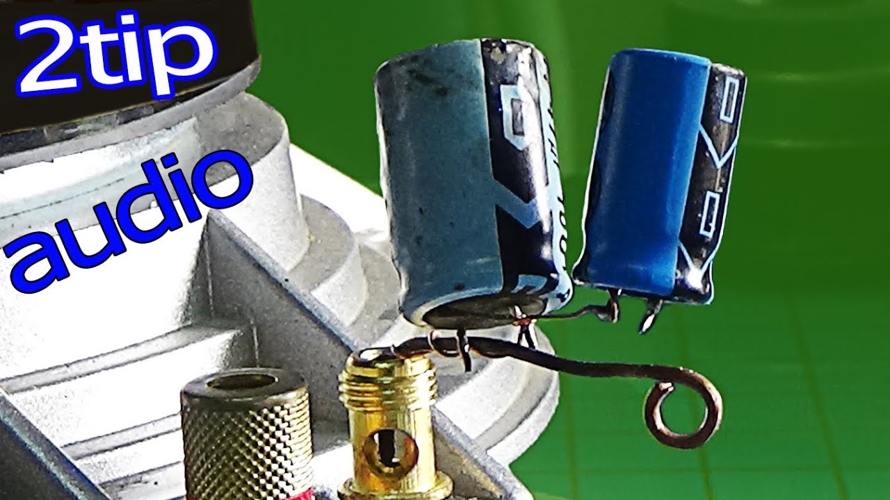 How to connect the speaker to the amplifier, 2 tips to use good capacitors cheap