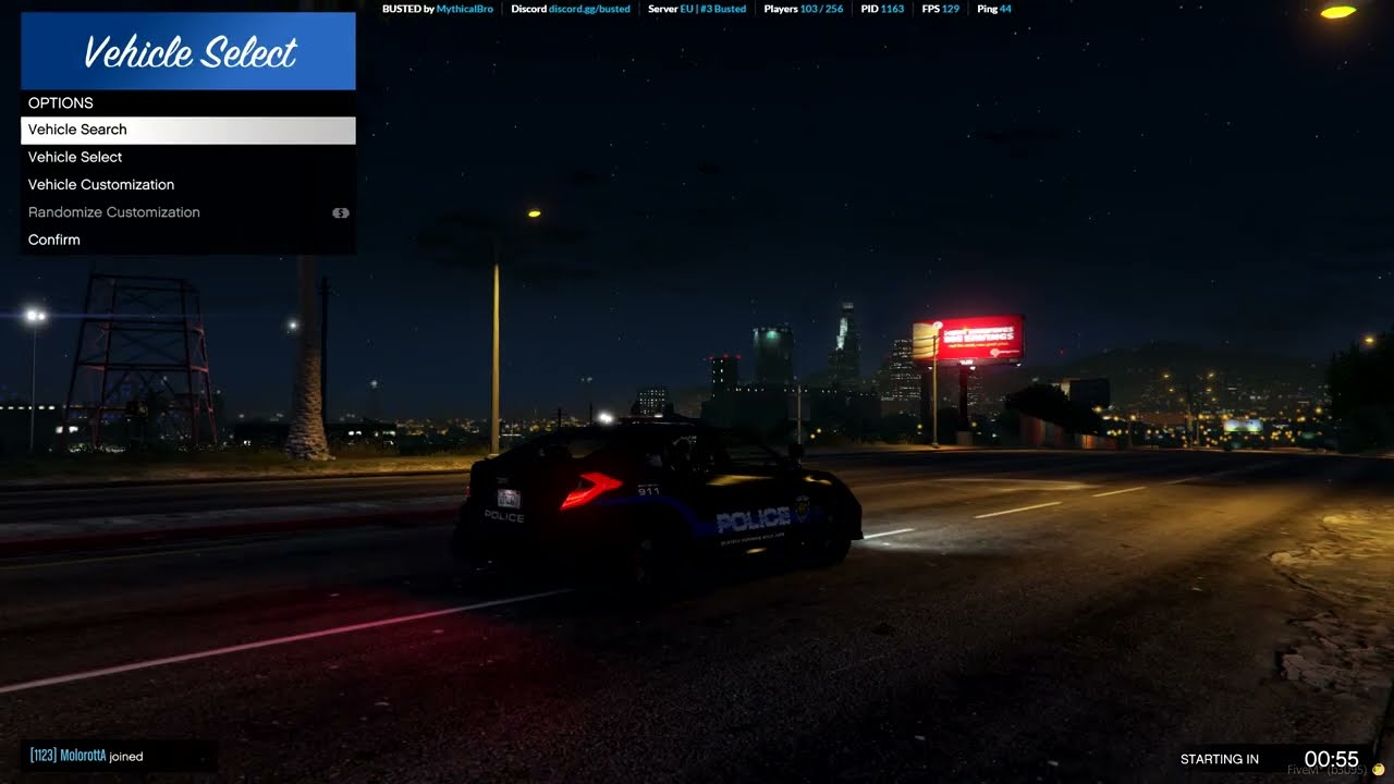 FiveM Cops vs Robbers Gameplay