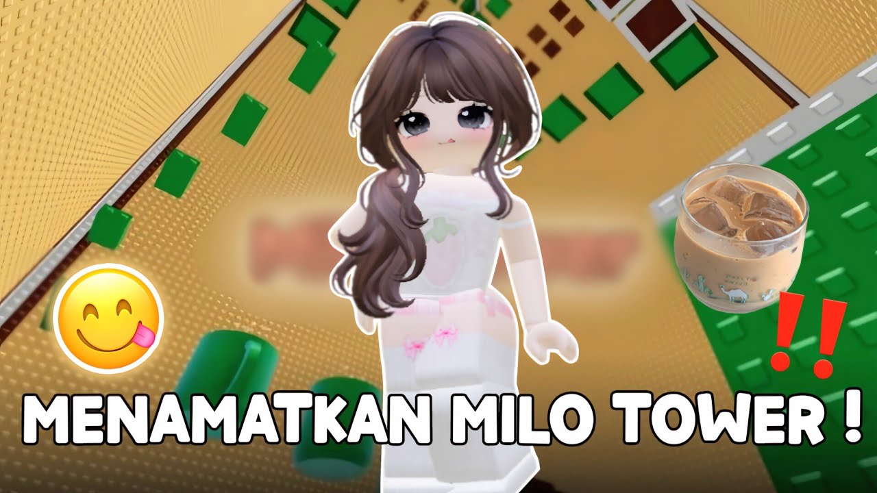  °🐇🌷⊹ aku menamatkan milo tower 😋🥛|| ROBLOX INDONESIA ‼️