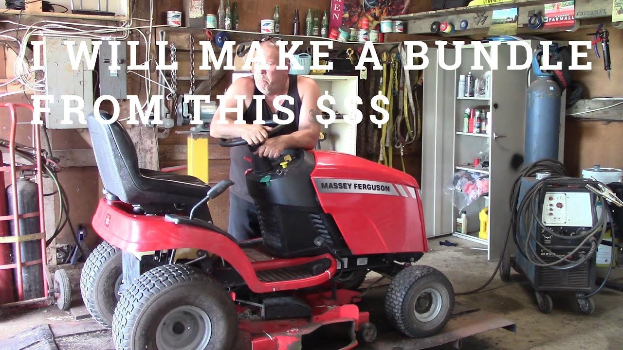 Massey Ferguson riding mower repairs  Can I turn a profit on this?