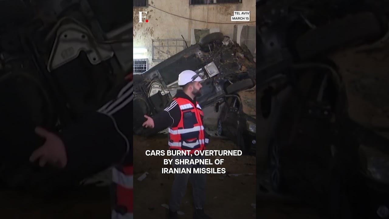 Israel: Cars Burnt, Overturned By Shrapnel of Iranian Missiles | Subscribe to Firstpost | N18G