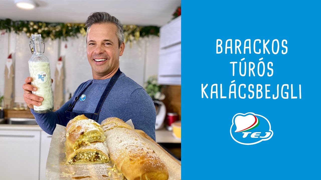 Barackos - túrós kalácsbejgli