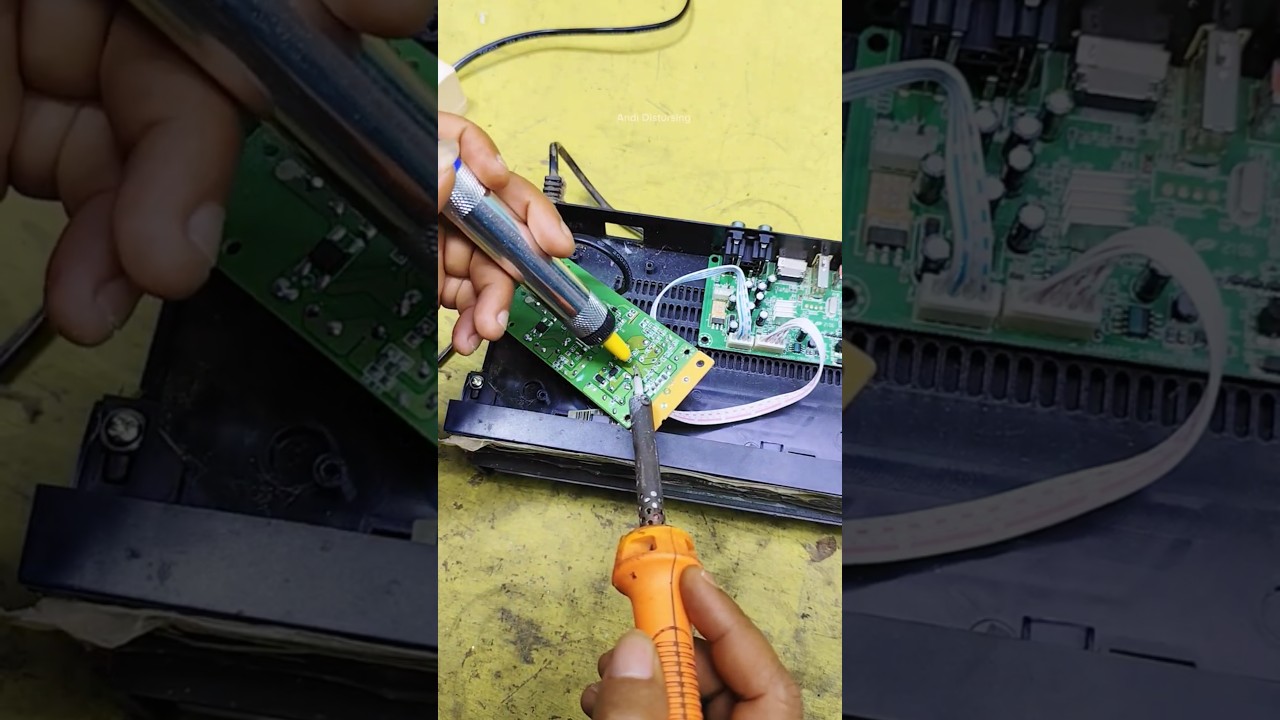 he repaired the Digital Satellite Receiver that was not turning on #repair #dvbs #receiver #stb