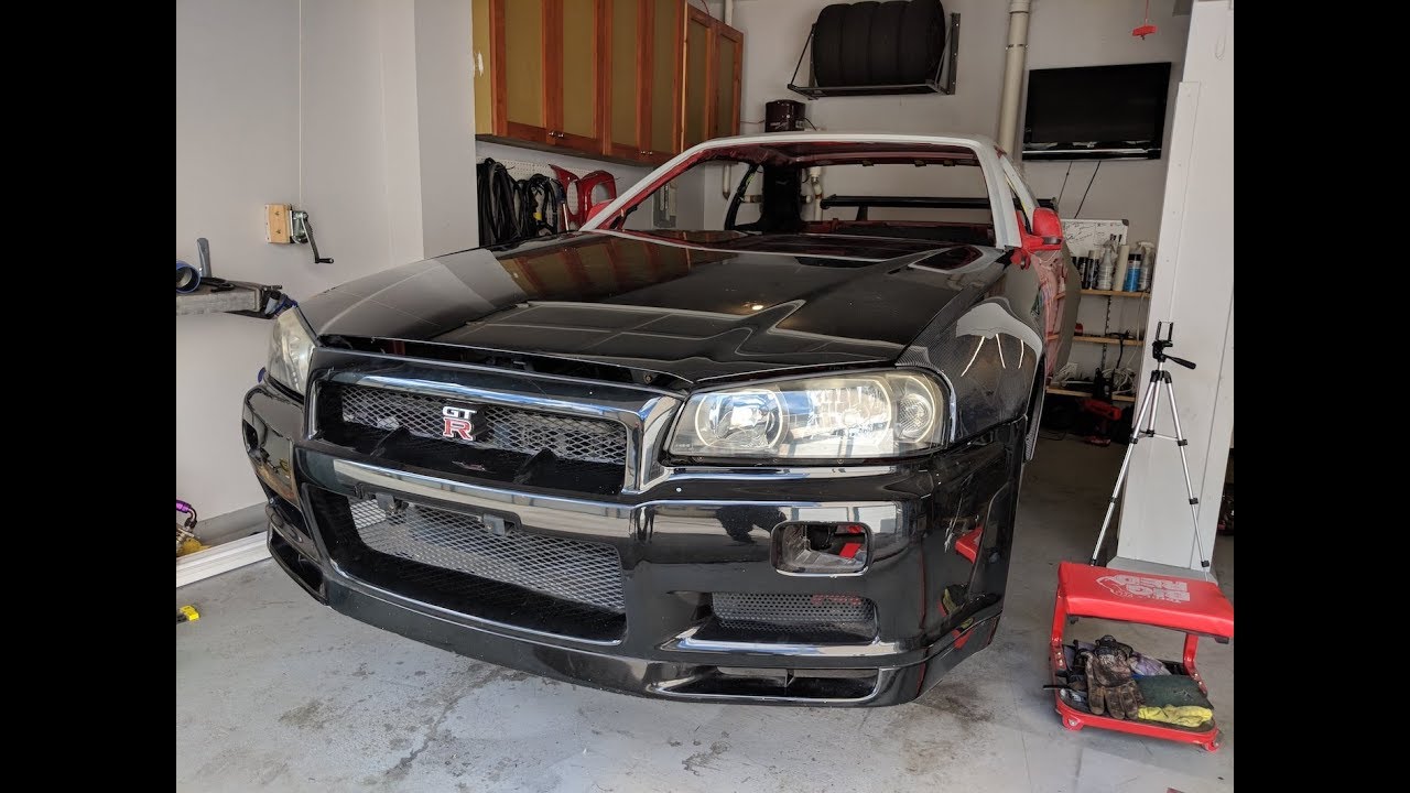 R34 GTR Project gets put together for test fitting