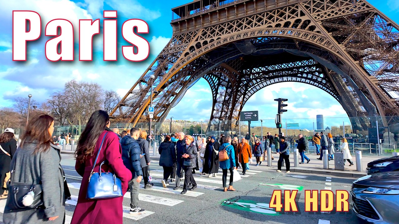 Paris France  Walk_ Trocad&eacute;ro to Eiffel Tower (Feb 6, 2026) | 4K HDR POV
