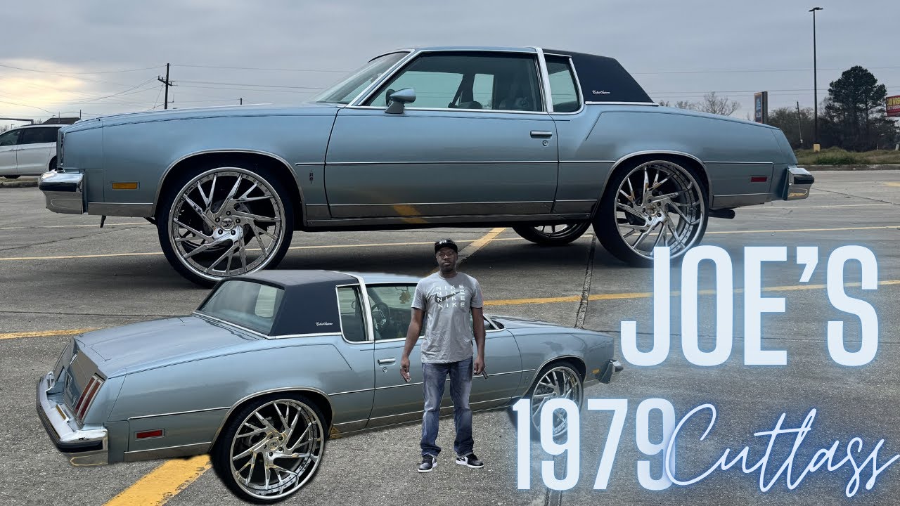Идеально сохранившийся Cutlass Supreme 1979 года на хромированных 24-дюймовых дисках Amani's Forg...