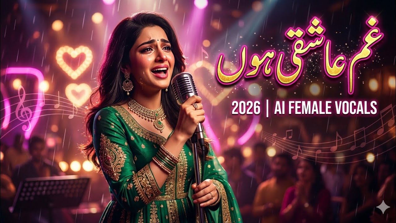 غم عاشقی ہوں 💔 | Urdu Romantic Bollywood Song 2026 | AI Female Vocals