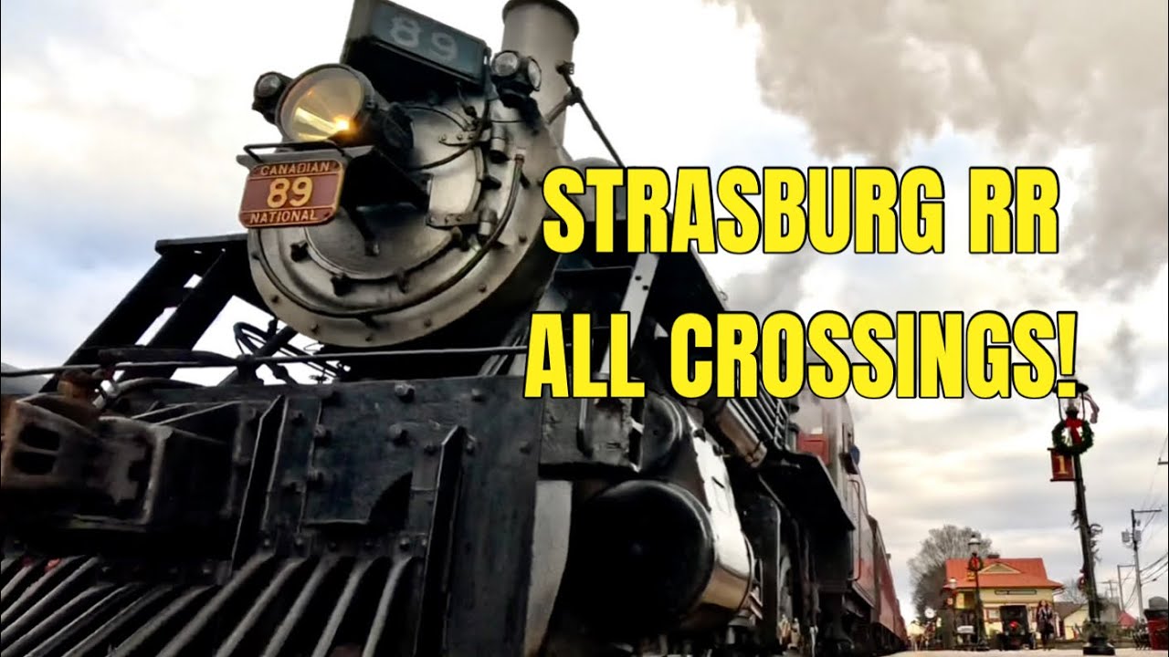 Strasburg Railroad – All Railroad Crossings | Lancaster County, PA | Engines 89 & 90 | January 2026