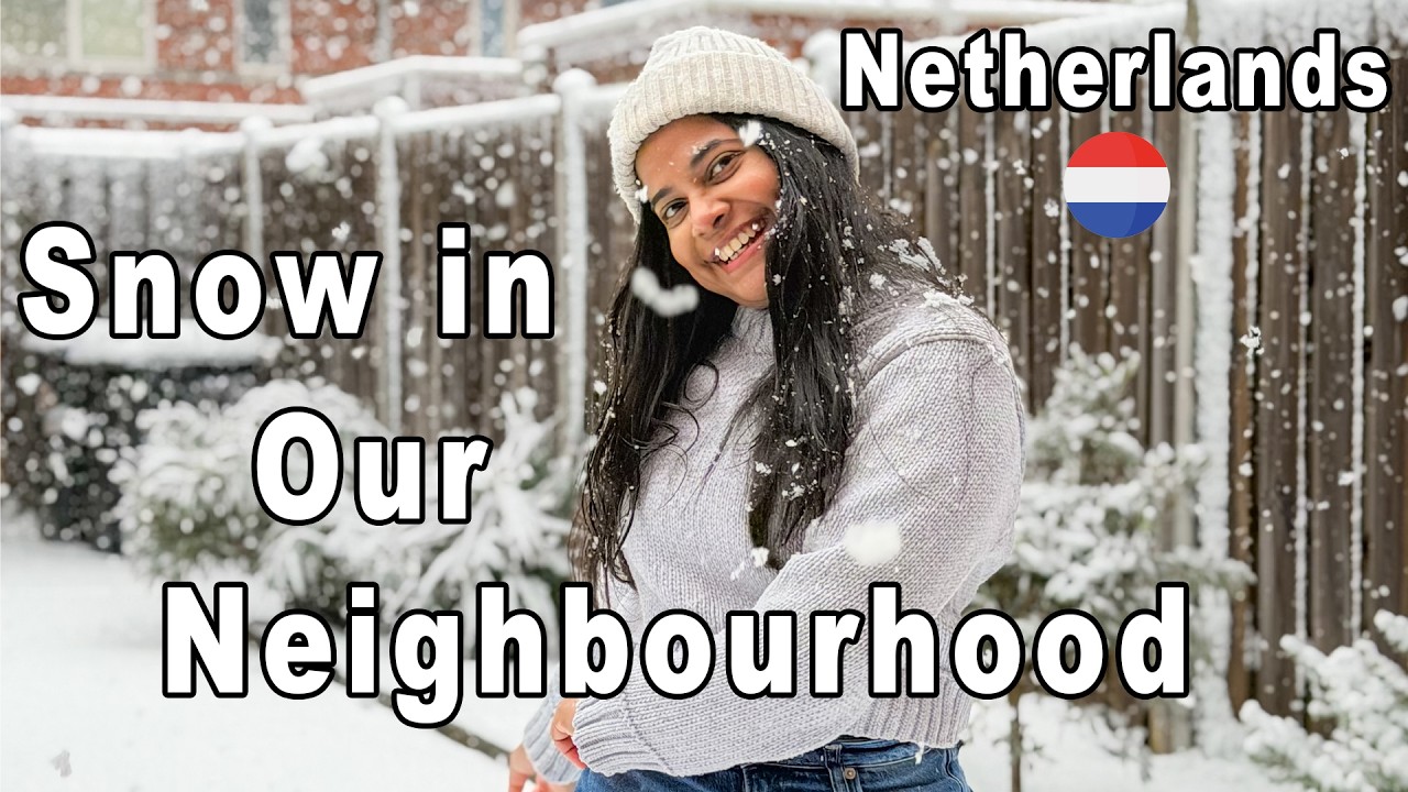 Snow in our Neighbourhood | Netherlands | Sinhala | VLOG #112