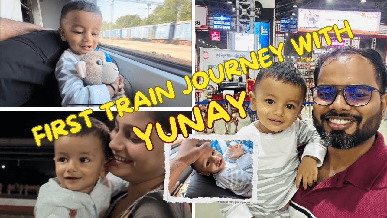 First Train Journey with Yunay | Full masti in Mumbai Central to Hisar Duronto Express