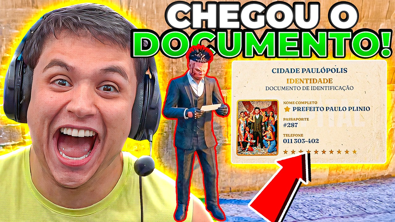 O PASSAPORTE da PAUL&Oacute;POLIS CHEGOU 😱 GTA RP (Modder Clips)