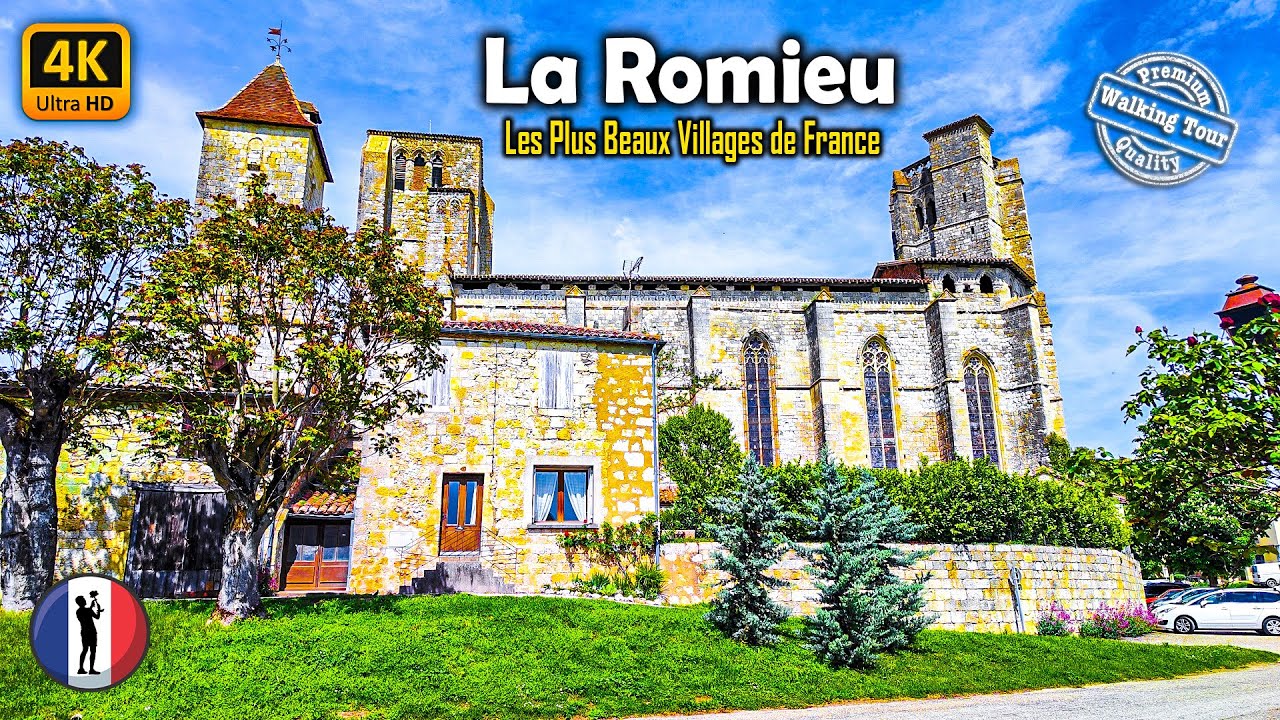 🇫🇷 LA ROMIEU 🏡 The Most Beautiful Village of France, Occitanie, Amazing Walking Tour [4K/60fps]