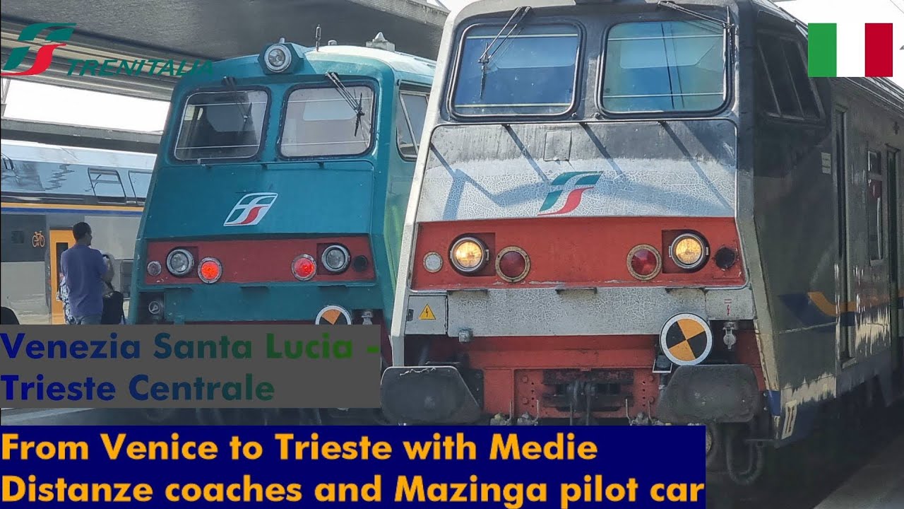 From Venice to Trieste with MEDIE DISTANZE, classic TRENITALIA REGIONALE coaches | MDVE train REVIEW