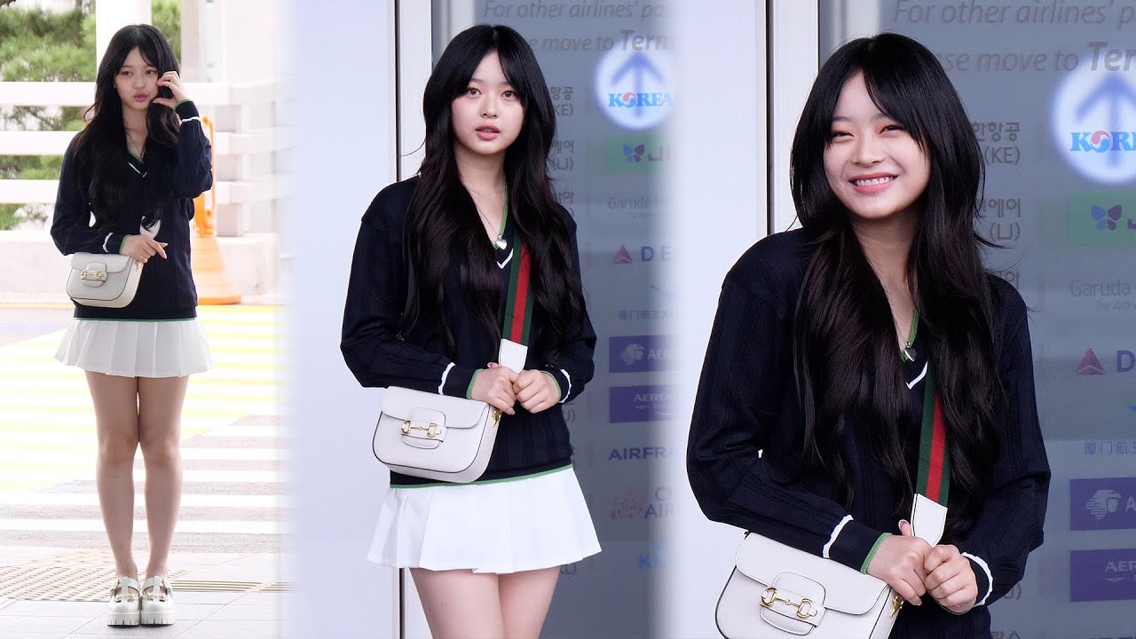 뉴진스 하니 구찌 밀라노 패션위크 출국 4K (NewJeans HANNI)｜인천공항 230921