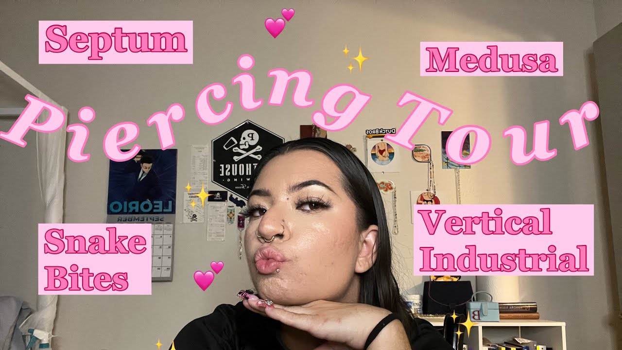 Piercing Tour! Pain rating + footage
