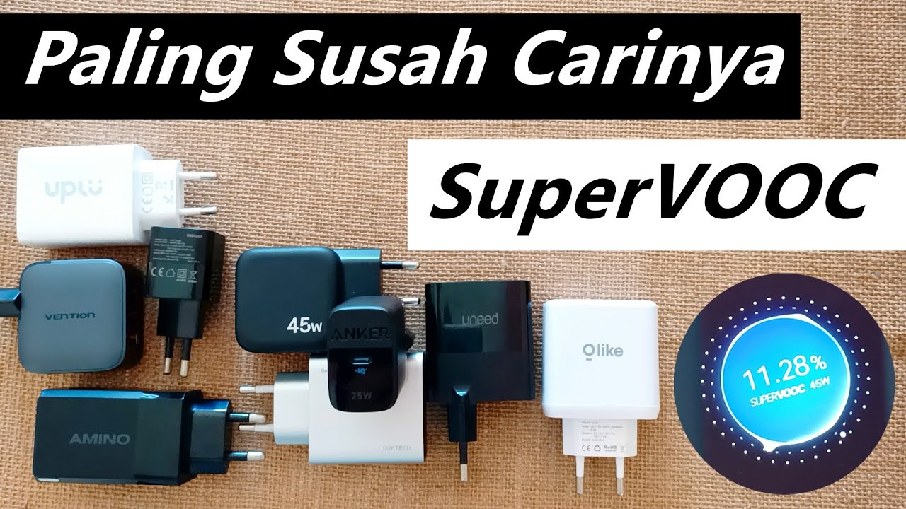 Adapter Charger Pengganti Supervooc | Tes & Riset Casan Daya Fast Charging 25w 30w 33w 45w 65w 70w
