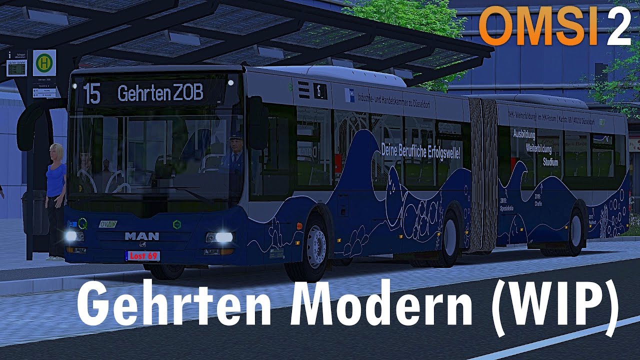 OMSI 2 | Gehrten Modern by DocOmsi & Denis8391 (WIP) | Linie 15➡️Gehrten ZOB | MAN A40 Lions City