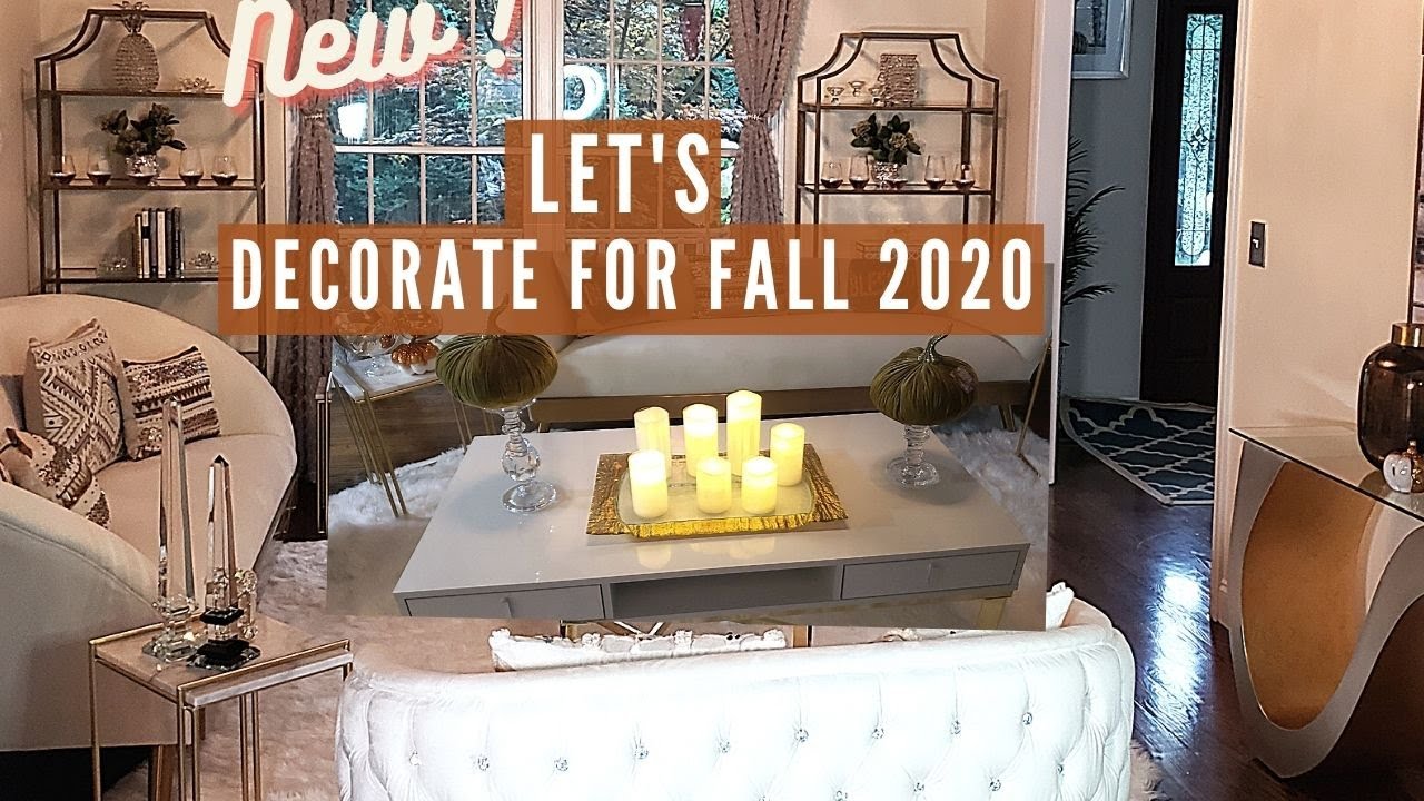 Glam Fall Decor 2020  🍂 // FALL DECORATING IDEAS FOR LIVING ROOM  // Decorate With Me!