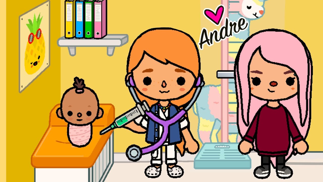 Llevo la BEBE al HOSPITAL a visita de rutina con la DOCTORA  | TOCA BOCA | Andre Toca Life World